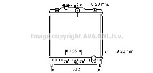 PRASCO HDA2067 Radiator, engine cooling